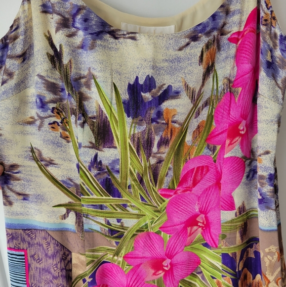 Unique Silk Floral Slip Dress - Picture 3 of 6